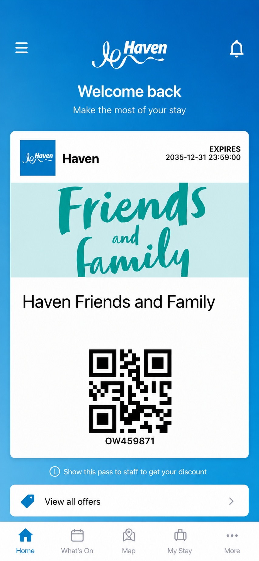 Haven app mock-up